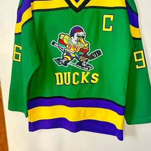 Adam Banks Mighty Ducks Movie Replica Jersey Molpe Medium Stitched NEW #96